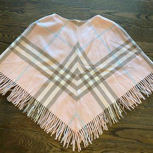 Authentic BURBERRY Signature Nova Check Pink Cape